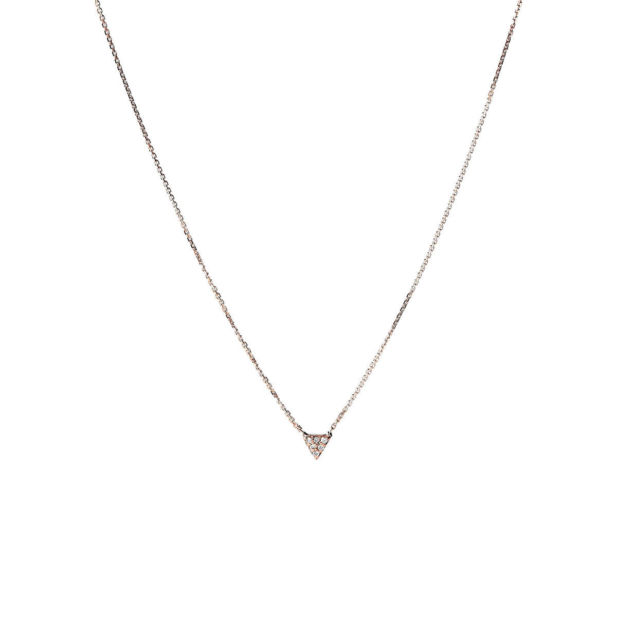 Collier or triangle – bijou fait main LYLAN