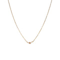 Collier pierre plaqué or jaune – bijou fait main LYLAN