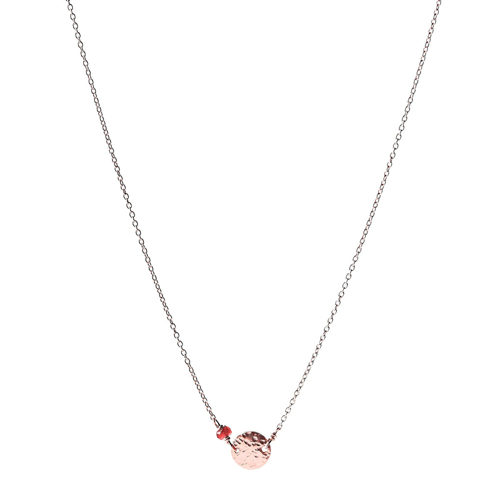 Collier pierre et disque – bijou fait main LYLAN (vue 6)