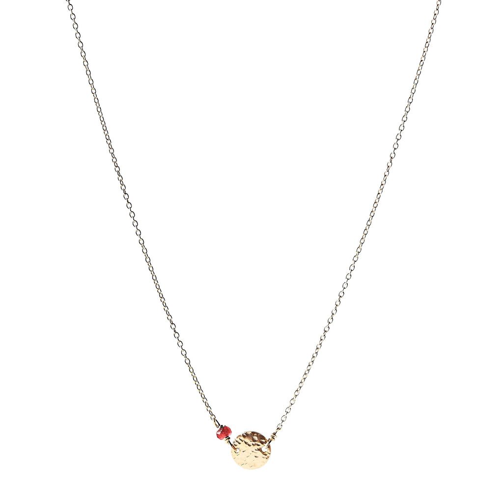 Collier pierre et disque – bijou fait main LYLAN (vue 5)