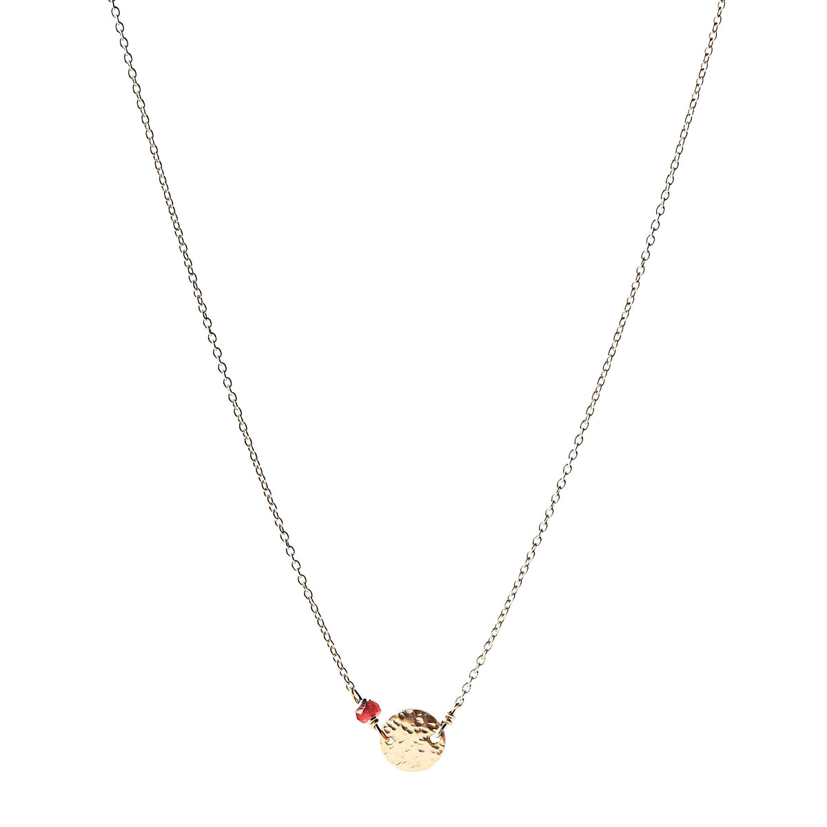 Collier pierre et disque – bijou fait main LYLAN (vue 5)