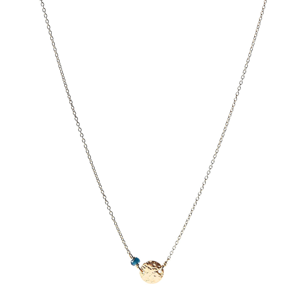 Collier pierre et disque – bijou fait main LYLAN