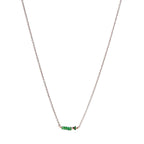 Collier pierres en barrette – bijou fait main LYLAN (vue 2)