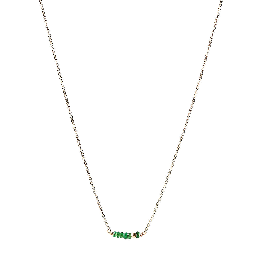 Collier pierres en barrette – bijou fait main LYLAN