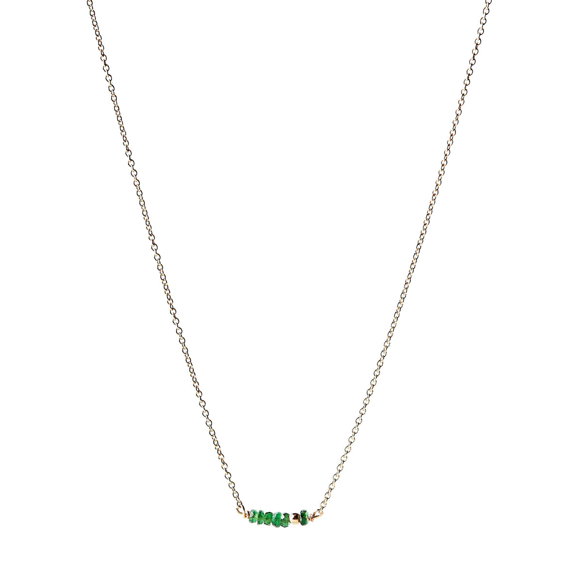 Collier pierres en barrette – bijou fait main LYLAN
