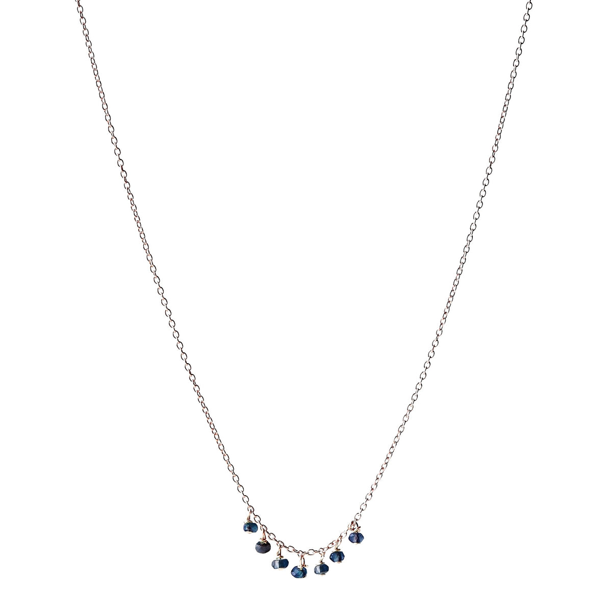 Collier pierres en grappe – bijou fait main LYLAN (vue 4)