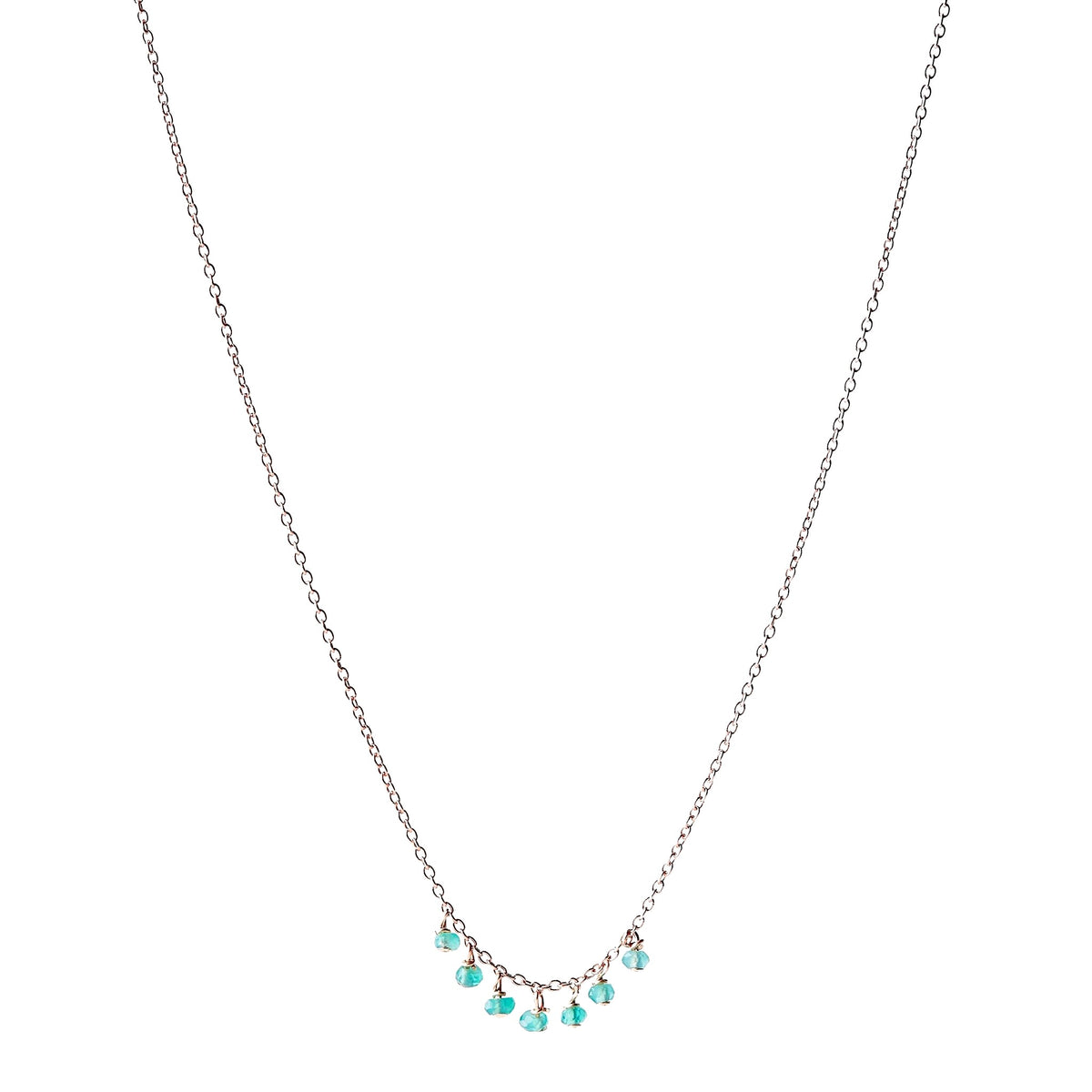 Collier pierres en grappe – bijou fait main LYLAN (vue 2)