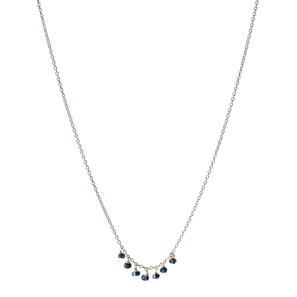 Collier pierres en grappe – bijou fait main LYLAN (vue 3)