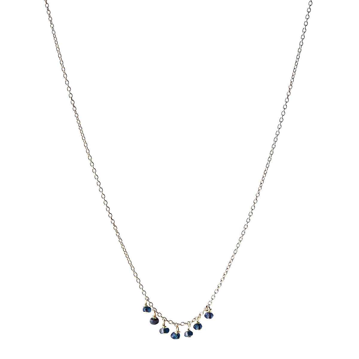 Collier pierres en grappe – bijou fait main LYLAN (vue 3)