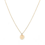 Collier disque – bijou fait main LYLAN (vue 2)