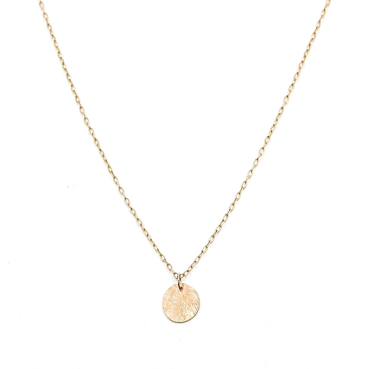 Collier disque – bijou fait main LYLAN (vue 2)
