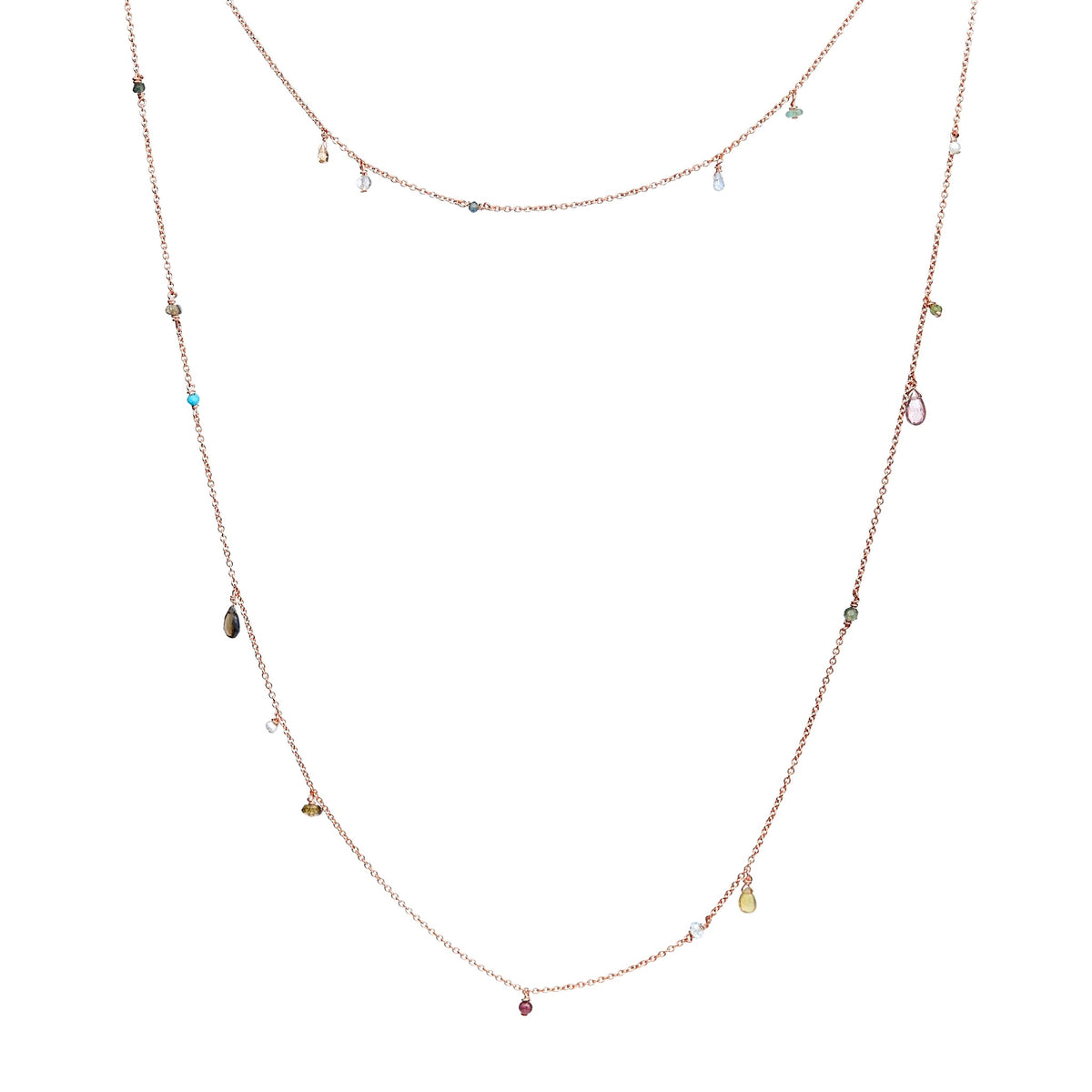 Sautoir pierres – bijou fait main LYLAN